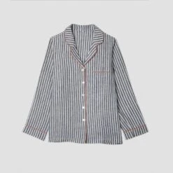 Midnight Stripe Pajama Shirt (Top Only) -Piglet 9