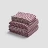 Berry Gingham Linen Sheet Set