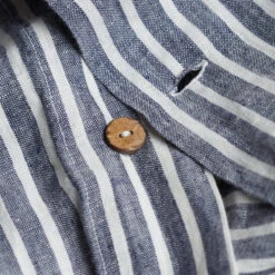 Midnight Stripe Bedtime Bundle -Piglet Blue Stripe Button Detail f47cbf4a 5c97 4b4e be17 b173e6b7b198