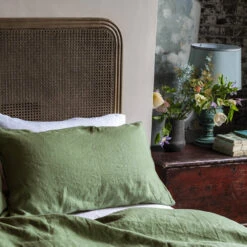 Forest Green Linen Pillowcases (Pair) -Piglet Forest 12 8c164b27 7bfe 4e19 95ed 6ad9b8cc9b14