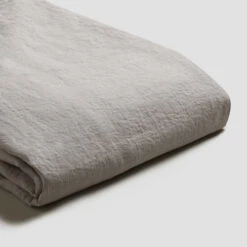 Dove Gray Linen Duvet Cover