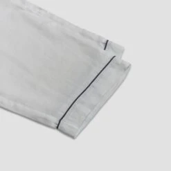 White Linen Pajama Pants -Piglet Linen Pajamas Trouser White Piglet in Bed c 3 1