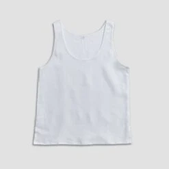 White Cami Pajama Set 13 White Cami Pajama Set -Piglet Linen Pyjama Cami set white Piglet in Bed 1 1