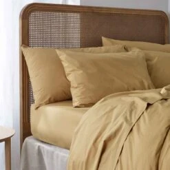 Butterscotch Washed Cotton Percale Sheet Set 15 Butterscotch Washed Cotton Percale Sheet Set -Piglet Piglet In Bed Cotton Bedding Butterscotch Plain 1300x1300 Web 3 1 b33a9755 a55e 490c b443 f5a1c7370466