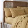 Butterscotch Washed Cotton Percale Pillowcase (Pair) -Piglet Piglet In Bed Cotton Bedding Butterscotch Plain 1300x1300 Web 3 1 e5adda92 62ed 4192 9618 6da70ff8e386