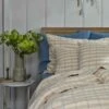 Cae Au Lait Check Stripe Linen Pillowcases (Pair) -Piglet Piglet In Bed Linen Bedding Apple Checking Stripe 1300x1300 Web 2 1