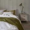 Dusk Blue Ticking Stripe Linen Pillowcase (Pairs) -Piglet Piglet In Bed Linen Bedding Blue Ticking Stripe 1300x1300 Web 1.2