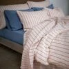 Mineral Red Ticking Stripe Linen Flat Sheet -Piglet Piglet In Bed Linen Bedding Mineral Red Ticking Stripe 1300x1300 Web 3