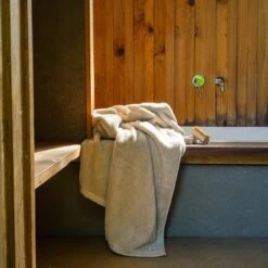 Birch Organic Cotton Bath Sheet -Piglet Piglet in Bed Bathroom Collection Organic Cotton Bath Sheet Birch 1