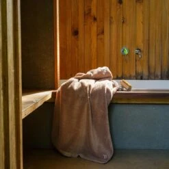 Mushroom Organic Cotton Bath Sheet -Piglet Piglet in Bed Bathroom Collection Organic Cotton Bath Sheet Mushroom 1