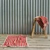 Sandstone Red Stripe Cotton Bath Mat -Piglet Piglet in Bed Bathroom Collection Pembroke Stripe Cotton Bath Mat Sandstone Red 1