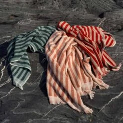 Pine Green Stripe Cotton Bath Sheet -Piglet Piglet in Bed Bathroom Collection Pembroke Stripe Cotton 1