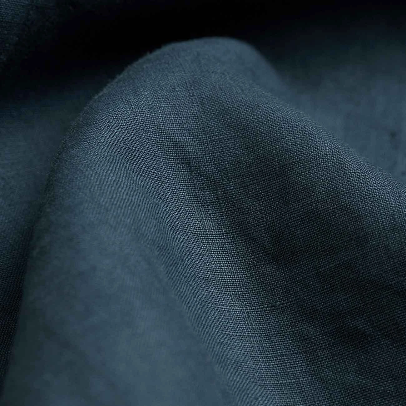 Deep Teal Linen Fitted Sheet 4 Deep Teal Linen Fitted Sheet - Image 2