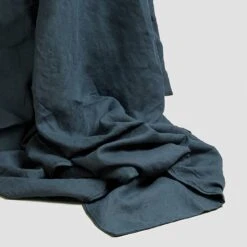 Deep Teal Linen Duvet Cover -Piglet Piglet in Bed Bedtime Bundle Deep Teal Fabric Detail 1300x1300 2 7cd3d316 adec 4841 b38d e26916c525d8