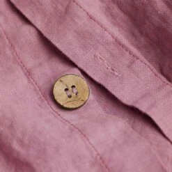 Raspberry Linen Duvet Cover 8 Raspberry Linen Duvet Cover -Piglet Piglet in Bed Bedtime Bundle Raspberry Button Detail 1300x1300 1caa4ece fc30 4c72 bc68 94005aff905f