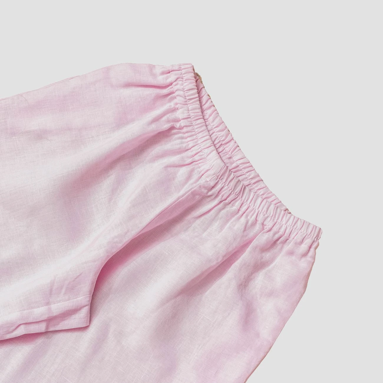 Men's Blush Pink Linen Pajama Pants 6 Men's Blush Pink Linen Pajama Pants - Image 4