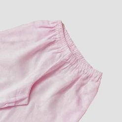 Blush Pink Linen Pajama Pants -Piglet Piglet in Bed Blush Pink Linen Pyjama Trousers 3 d6c009a5 4e3b 418a 870f 333396f911e8