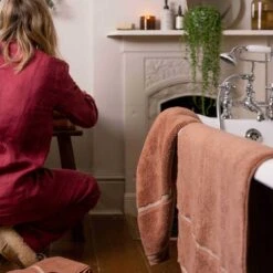 Warm Clay Bath Mat 13 Warm Clay Bath Mat -Piglet Piglet in Bed Cotton Towels Warm Clay Lifestyle 1300x1300 17