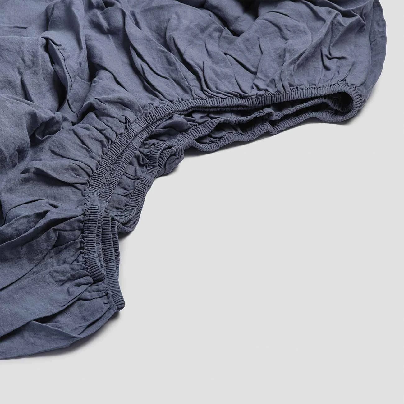 Blueberry Linen Fitted Sheet 3 Blueberry Linen Fitted Sheet