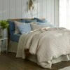 Cafe Au Lait Check Stripe Linen Bundle 2 Cafe Au Lait Check Stripe Linen Bundle -Piglet Piglet in Bed Linen Bedding Check Stipe Cafe au Lait Duvet Cover 1