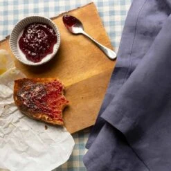 Blueberry Linen Napkin Set Of 4 -Piglet Piglet in Bed Linen Napkin Set Blueberry Lifestyle 2