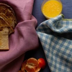 Raspberry Linen Napkin Set Of 4 -Piglet Piglet in Bed Linen Napkin Set Raspberry Lifestyle 1 1