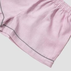 Blush Pink Linen Pajama Shorts Set 21 Blush Pink Linen Pajama Shorts Set -Piglet Piglet in Bed Linen Pyjama Shorts Blush Pink 1300x1300 2 f77df469 eefa 42a5 a71e c7197f2c34ac 1