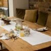 White Linen Table Runner