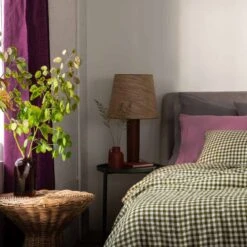 Berry Linen Curtains (Pair) -Piglet Piglet in Bed New Linen Curtains Berry Lifestyle 1