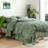 Pine Green Pembroke Stripe Linen Bundle 2 Pine Green Pembroke Stripe Linen Bundle -Piglet Piglet in Bed Pembroke Stripe Bedding Pine Green 5 b757109e 2839 4967 a978 7910dbbd15d6