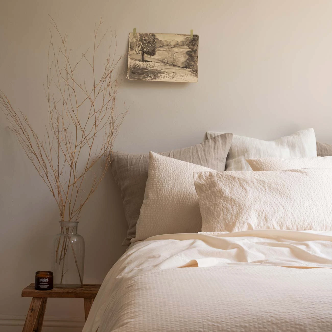 Cloud Cream Seersucker Cotton Bedtime Bundle 3 Cloud Cream Seersucker Cotton Bedtime Bundle