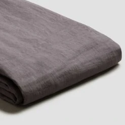 Charcoal Gray Linen Sheet Set -Piglet Piglet in Bed Standard Sheet Set Charcoal Gray 1