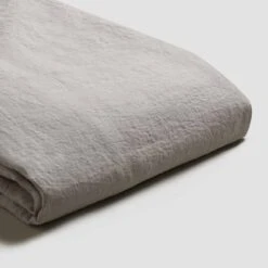 Dove Gray Linen Sheet Set 9 Dove Gray Linen Sheet Set -Piglet Piglet in Bed Standard Sheet Set Dove Gray 1