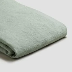 Sage Green Linen Sheet Set 10 Sage Green Linen Sheet Set -Piglet Piglet in Bed Standard Sheet Set Sage Green 1