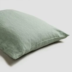 Sage Green Linen Sheet Set 11 Sage Green Linen Sheet Set -Piglet Piglet in Bed Standard Sheet Set Sage Green 2