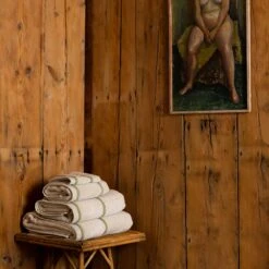 Birch Bath Towel -Piglet Piglet in Bed Terry Cotton Bath Towel Birch Lifestyle 1