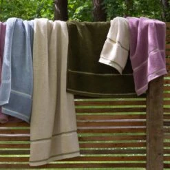 Orchid Hand Towel -Piglet Piglet in Bed Terry Cotton Hand Towel Orchid Lifestyle 2