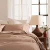 Cafe Au Lait Washed Cotton Percale Sheet Set