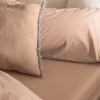 Cafe Au Lait Washed Cotton Percale Pillowcases (Pair) -Piglet Piglet in Bed Washed Cotton Bedding Cafe au Lait Lifestyle 6