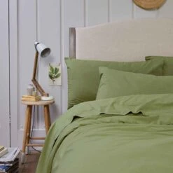 Pear Washed Cotton Percale Pillowcase (Pair)
