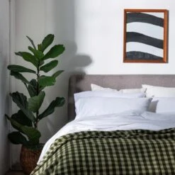 White Washed Cotton Percale Pillowcases (Pair) -Piglet Piglet in Bed Washed Cotton Bedding White Lifestyle 2