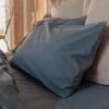 Cove Blue Washed Percale Cotton Pillowcases (Pair) -Piglet Piglet in Bed Washed Percale Cotton Bedding Cove Blue 1300x1300 7