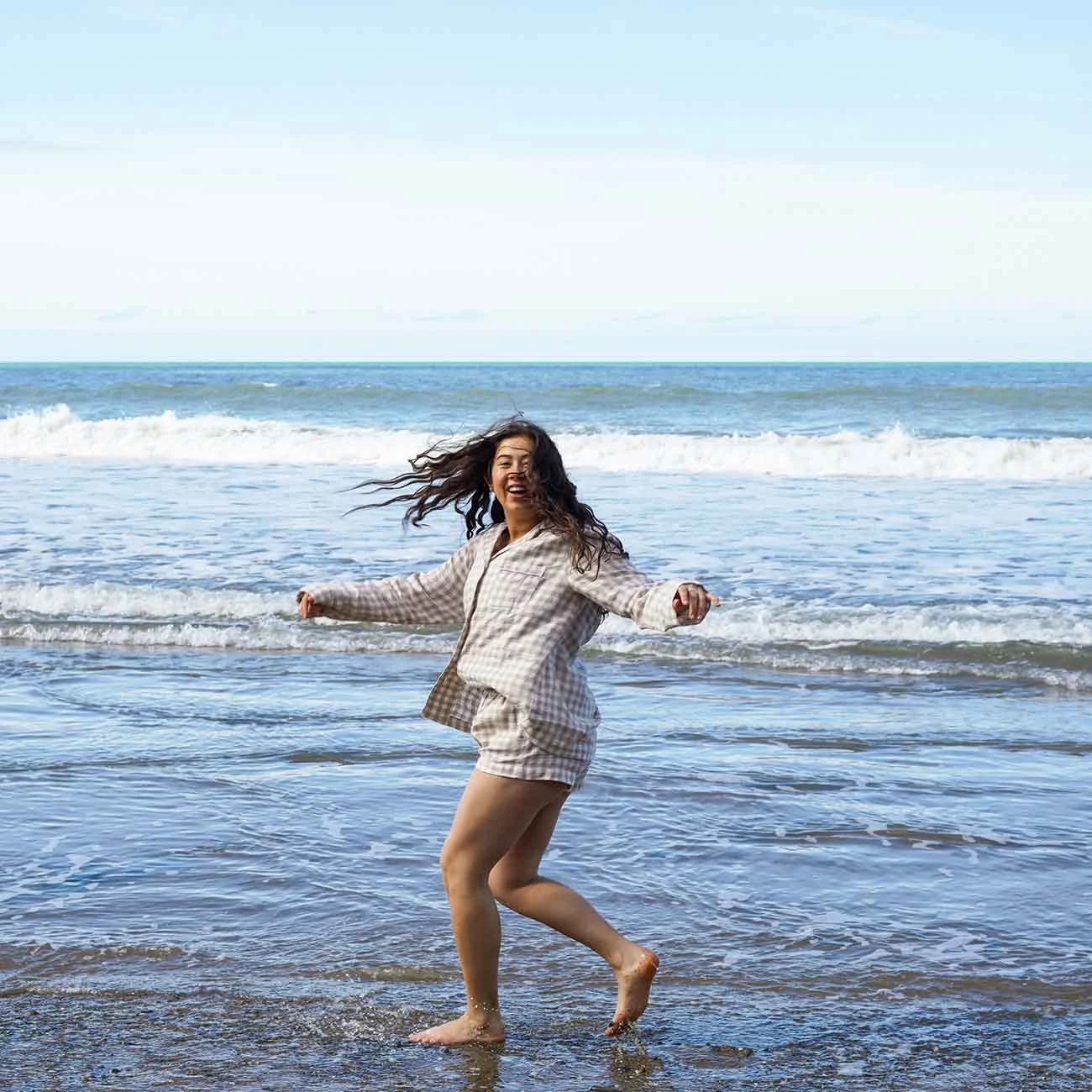 Mushroom Gingham Pajama Shorts 4 Mushroom Gingham Pajama Shorts - Image 2