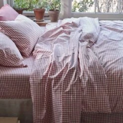 Red Dune Small Gingham Cotton Pillowcase (Pair) -Piglet PigletInBed Cotton Bedding RedDuneGingham 1300x1300 Web 3 0e6ca447 224c 45db 9e08 11c8d67dd627