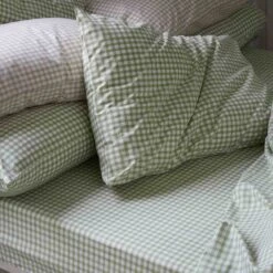 Pear Small Gingham Cotton Pillowcase (Pair) 9 Pear Small Gingham Cotton Pillowcase (Pair) -Piglet PigletInBed CottonBedding PearGingham 1300x1300 Web2jpg