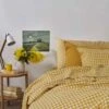 Honey Gingham Linen Pillowcase (Pair) -Piglet PigletInBed LinenBedding HoneyGingham 1300x1300 Web 2 1