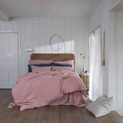 Mineral Red Gingham Linen Sheet Set -Piglet PigletInBed LinenBedding MineralRedGingham 1300x1300 Web1jpg 1