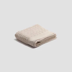 Birch Basketweave Cotton Bath Mat -Piglet PigletinBed BathroomCollection BasketweaveCottonBathMat Birch 1 GreyBG