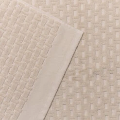 Birch Basketweave Cotton Bath Mat -Piglet PigletinBed BathroomCollection BasketweaveCottonBathMat Birch 3 GreyBG