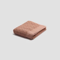 Creme Caramel Basketweave Cotton Bath Mat -Piglet PigletinBed BathroomCollection BasketweaveCottonBathMat CremeCaramel 1 GreyBG
